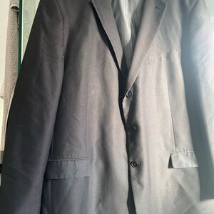 Elegant Black Men's Suit Jacket with vest